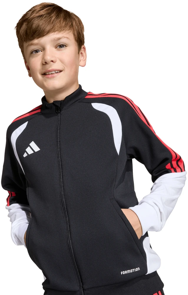 adidas Tiro 26 Vaikų džemperis (Konkurencinės treniruotės) Juoda, balta ir raudona KC3791