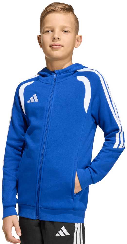 Bluza vaikams adidas Tiro 26 League Sweat Full Zip Hoodie mėlyna KF9102 (152cm)