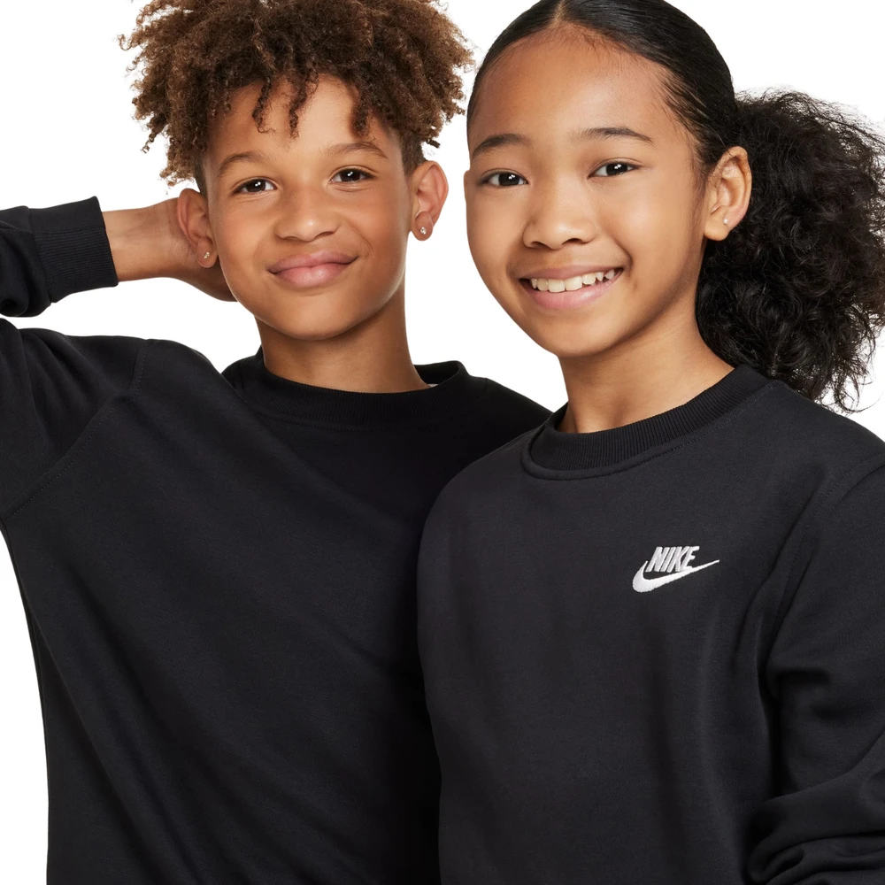 Bluza vaikams Nike Sportswear Club Fleece juoda FD3006 010 (S)