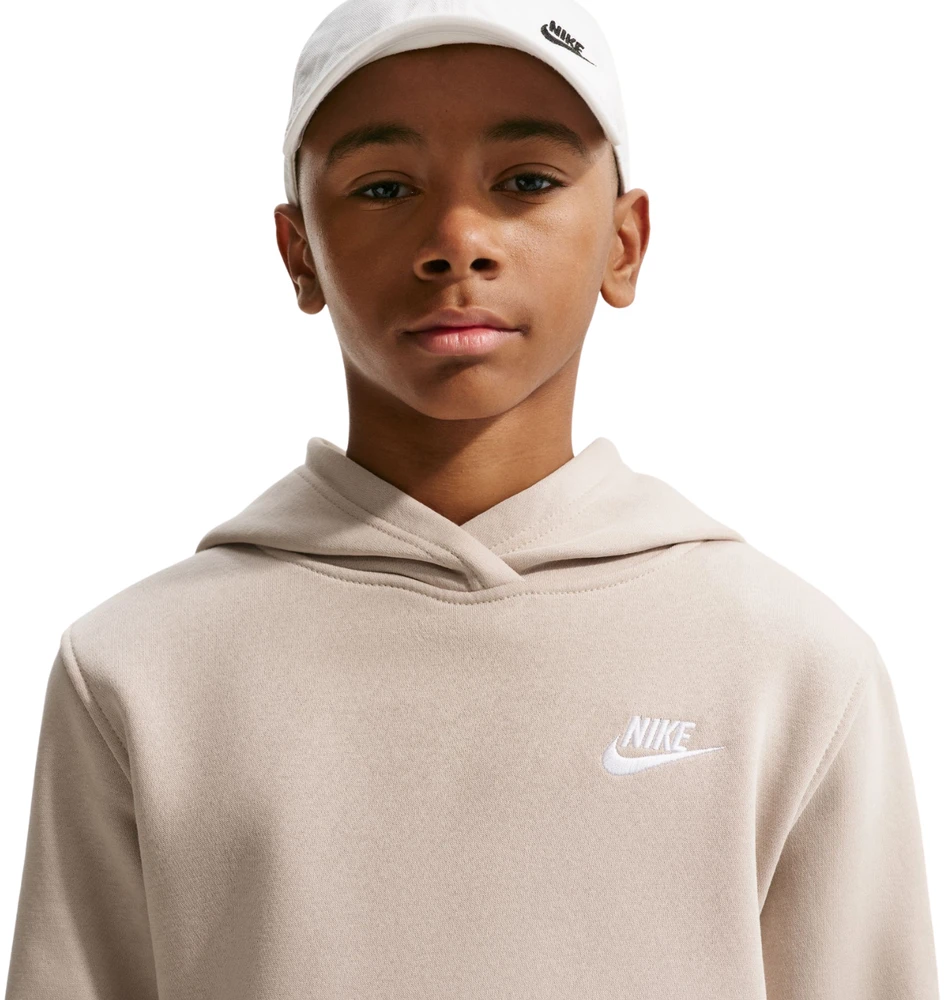 Vaikų „Nike Sportswear Club Fleece" smėlio spalvos megztinis FD3000 236 (L)