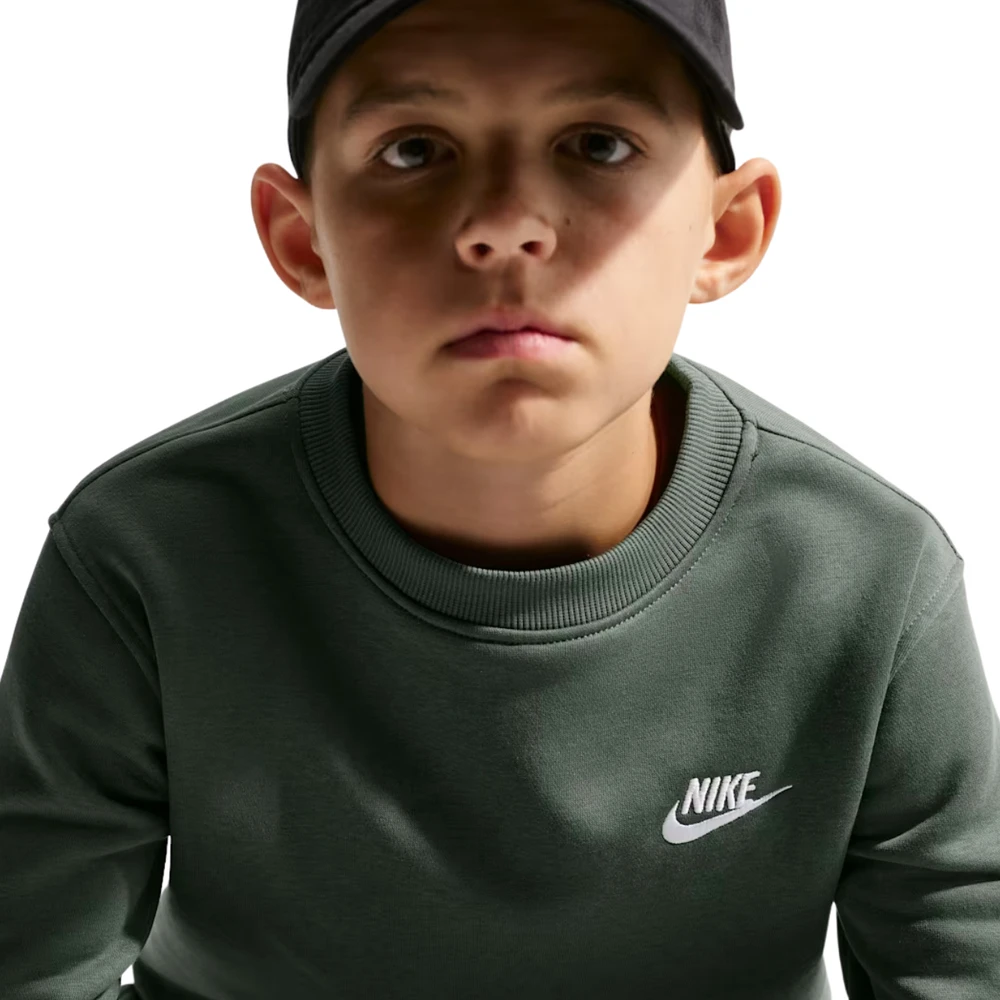 Bluza vaikams Nike Sportswear Club Fleece ciemnozielona FD3006 305 (M)