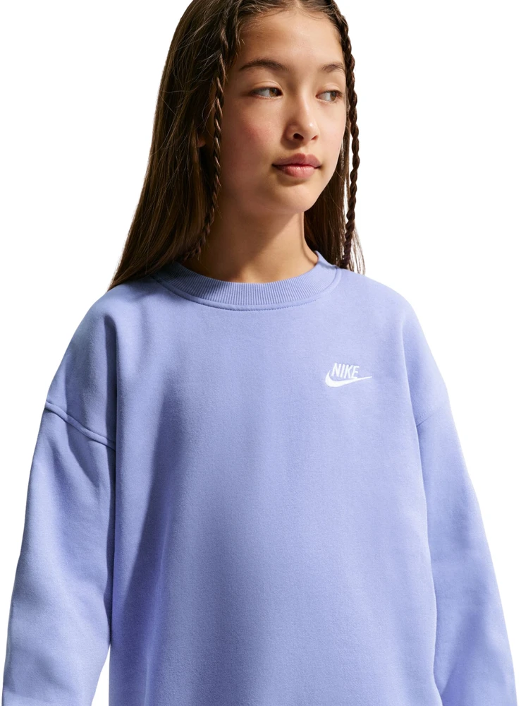 Vaikams Nike Sportswear Club Fleece džemperis šviesiai violetinis FD2923 569 (M)