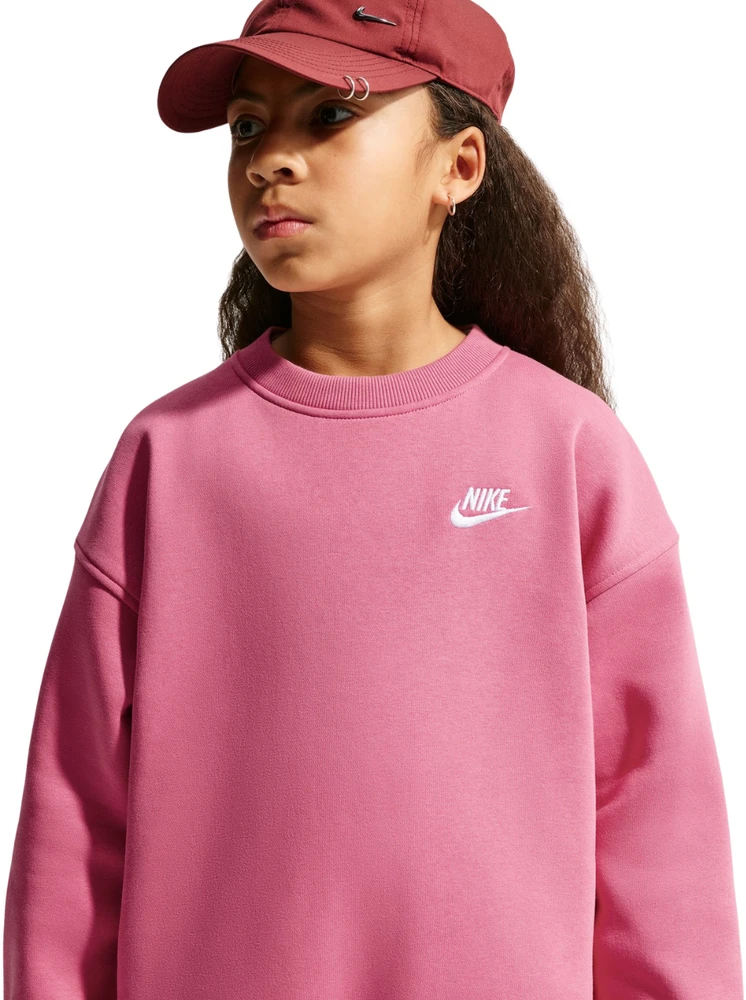 Bluza vaikams Nike Sportswear Club Fleece rožinė FD2923 641 (S)