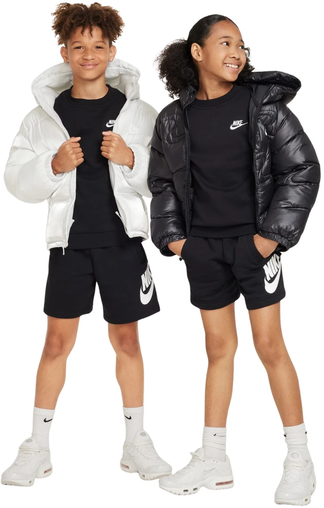 Bluza vaikams Nike Sportswear Club Fleece juoda FD3006 010 (S)
