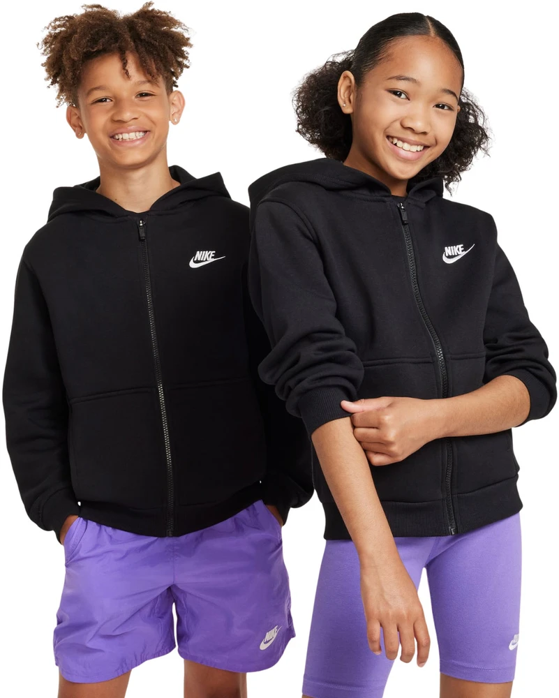 Nike Sportswear Club Fleece vaikiškas džemperis juodas FD3004 010
