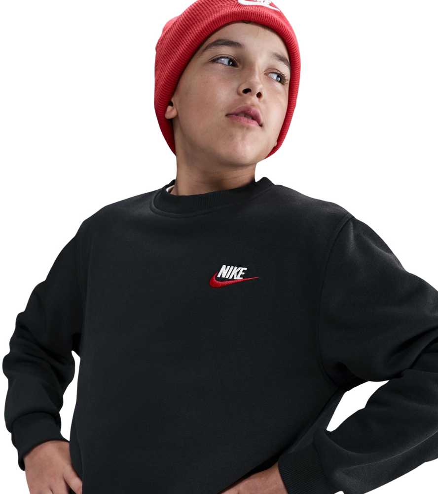 Vaikiškas džemperis Nike Sportswear Club Fleece, juodas