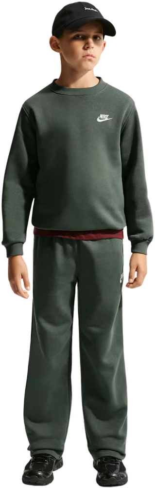 Bluza vaikams Nike Sportswear Club Fleece ciemnozielona FD3006 305 (M)