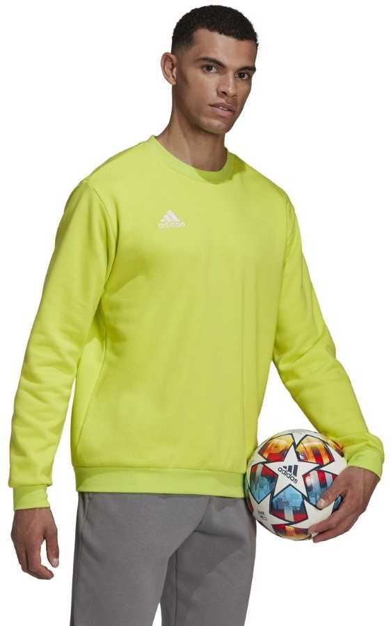 Bluza vyriška adidas Entrada 22 Sweat Top limonkowa HC5049 (M)