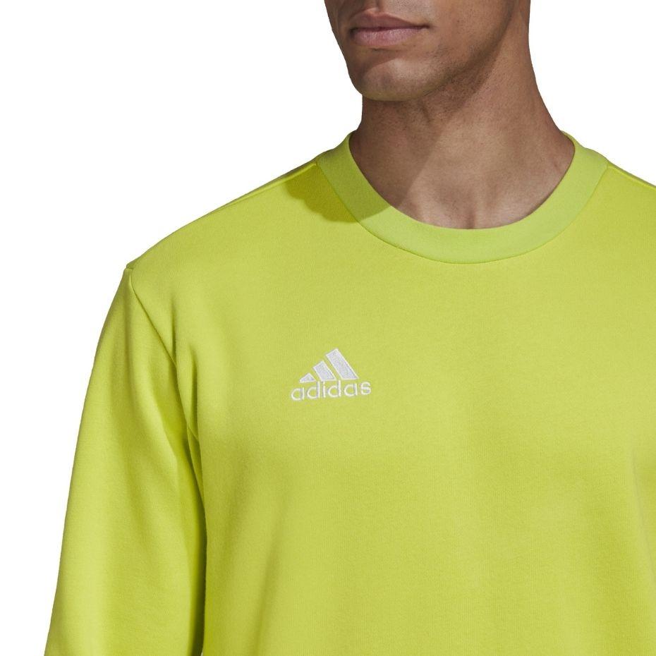 Bluza vyriška adidas Entrada 22 Sweat Top limonkowa HC5049 (M)