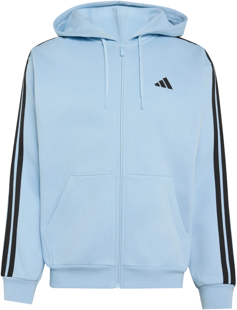 Bluza vyriška adidas Essentials 3-Stripes Fleece Full-Zip Hoodie melsva KY4143 (2XL)