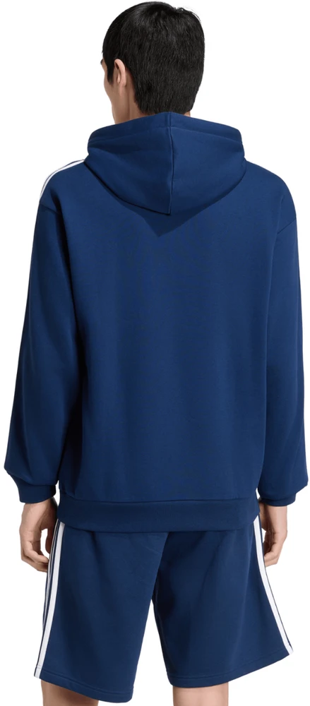 Bluza vyriška adidas Essentials 3-Stripes French Terry Hoodie tamsiai mėlyna KY4203 (S)