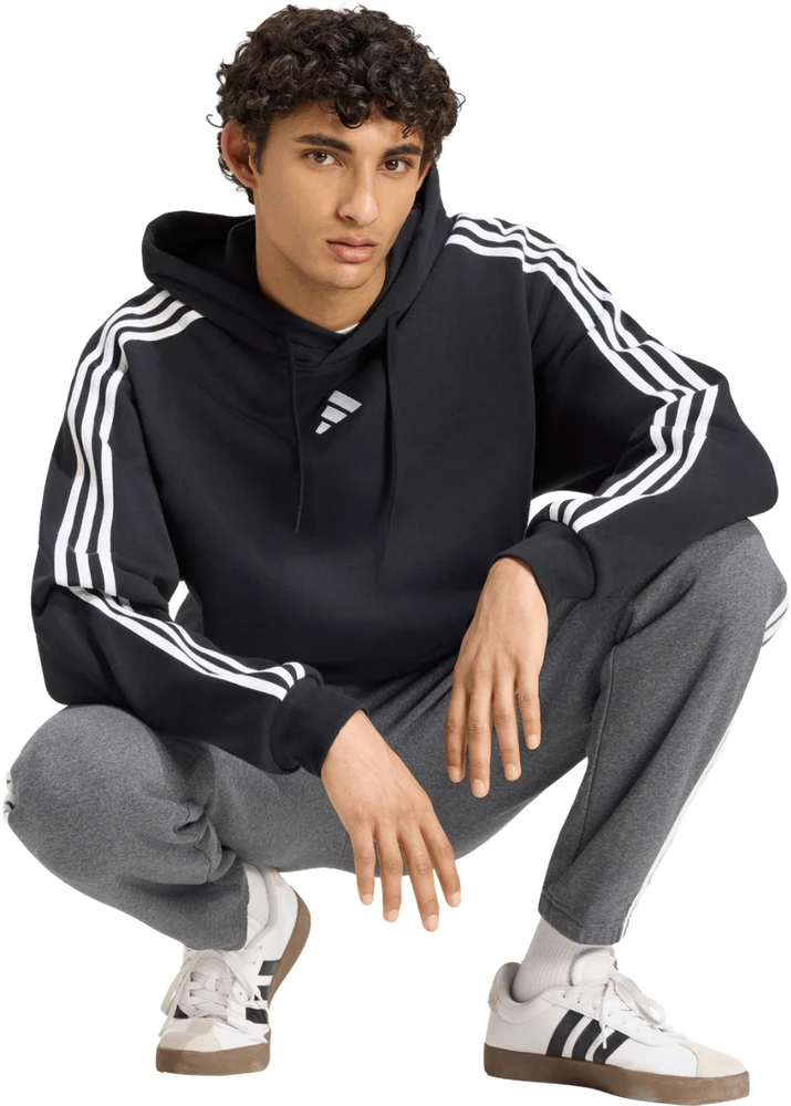 Bluza vyriška adidas Essentials 3-Stripes French Terry Hoodie juoda KY6605 (2XL)