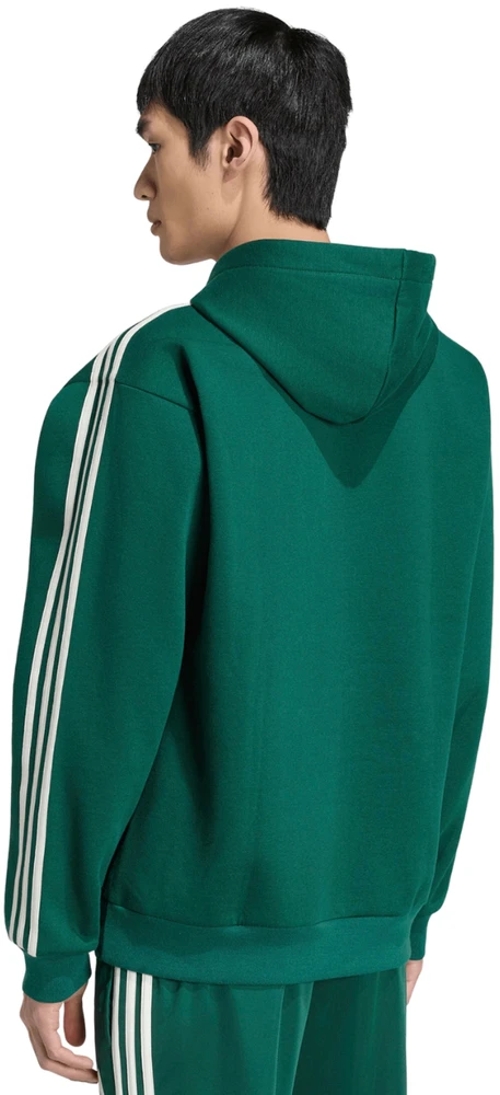 Bluza vyriška adidas Essentials 3-Stripes Fleece Hoodie žalia KZ1413 (L)