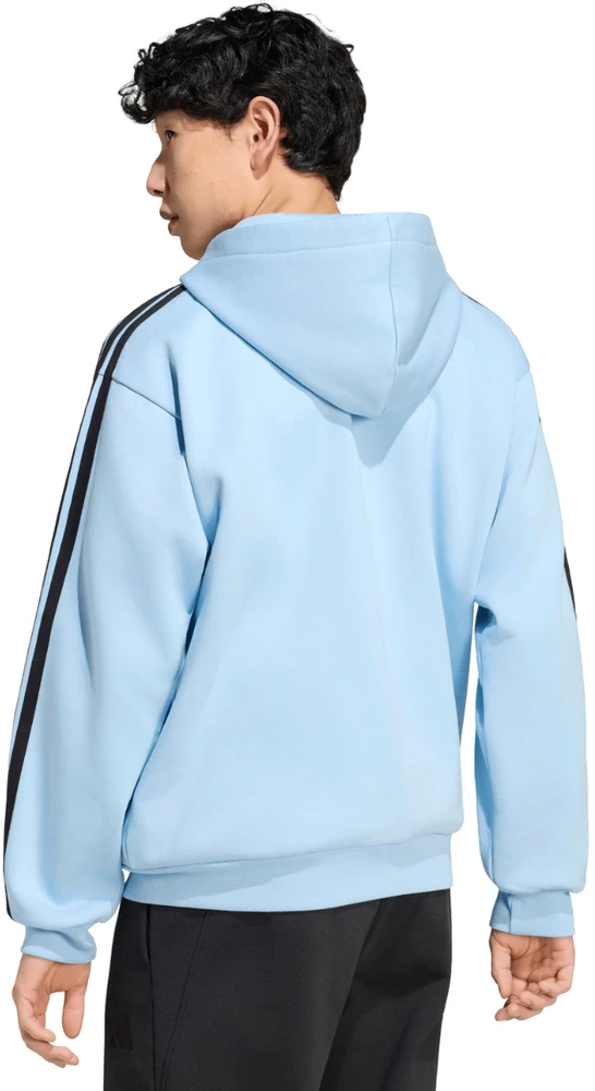 Bluza vyriška adidas Essentials 3-Stripes Fleece Full-Zip Hoodie melsva KY4143 (2XL)