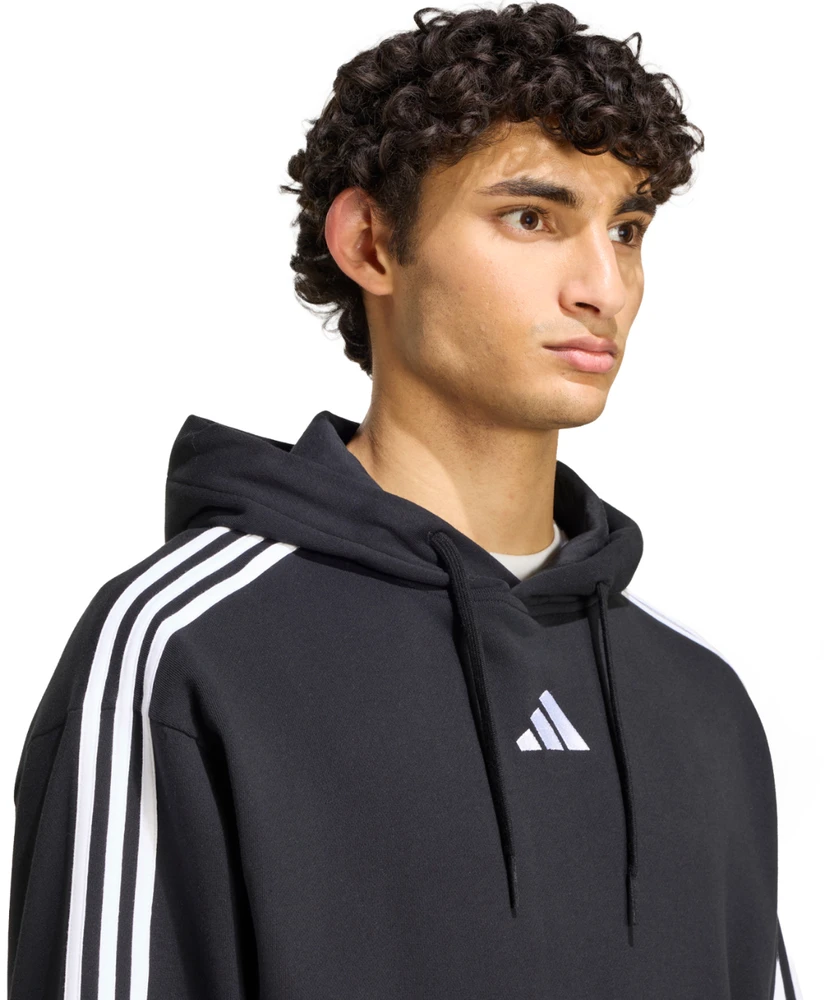 Bluza vyriška adidas Essentials 3-Stripes French Terry Hoodie juoda KY6605 (2XL)