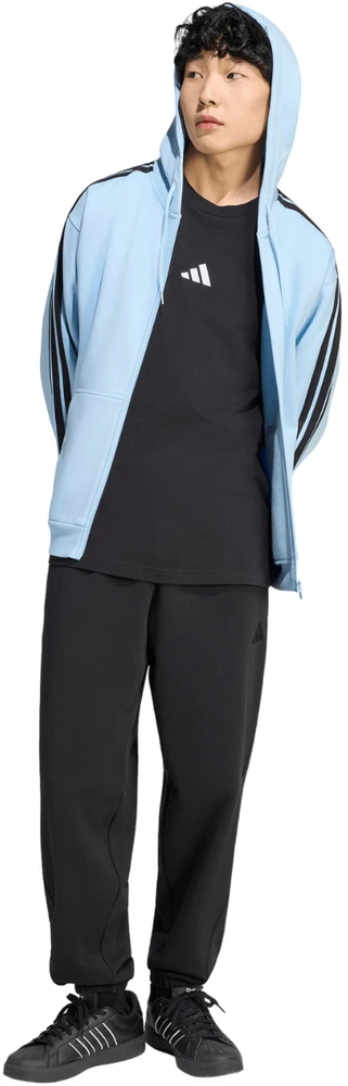 Bluza vyriška adidas Essentials 3-Stripes Fleece Full-Zip Hoodie melsva KY4143 (2XL)