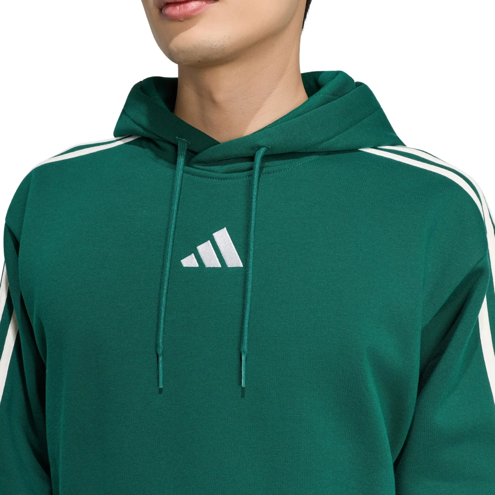 Bluza vyriška adidas Essentials 3-Stripes Fleece Hoodie žalia KZ1413 (L)