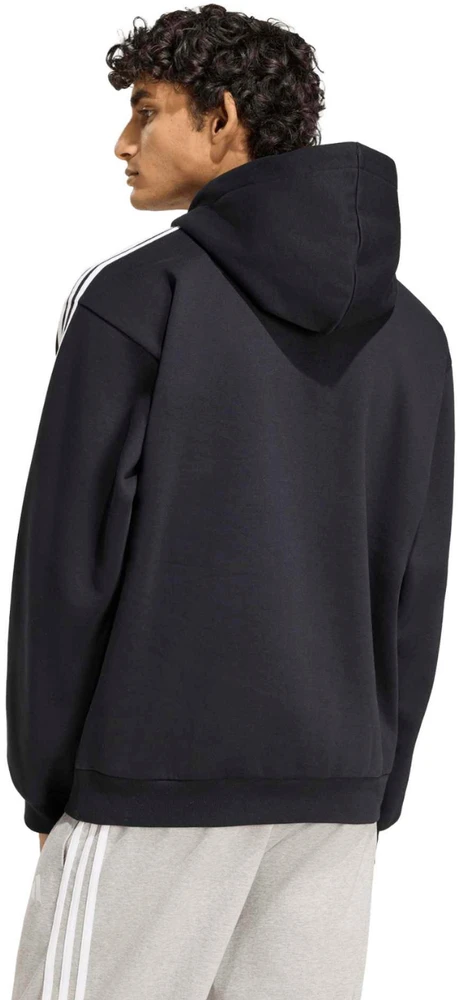 Bluza vyriška adidas Essentials 3-Stripes Fleece Hoodie juoda KY6602 (XL)