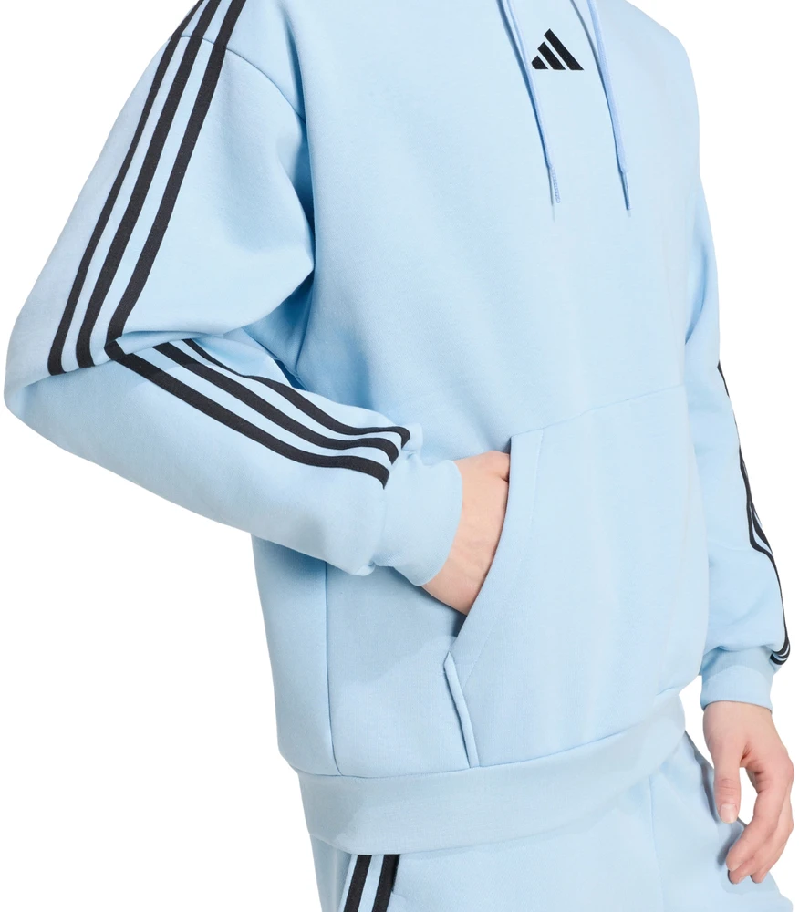 Bluza vyriška adidas Essentials 3-Stripes Fleece Hoodie melsva KY4170 (2XL)
