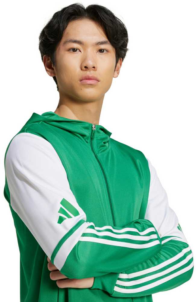Bluza vyriška adidas Squadra 25 Hoody zielono-balta JP3164 (M)