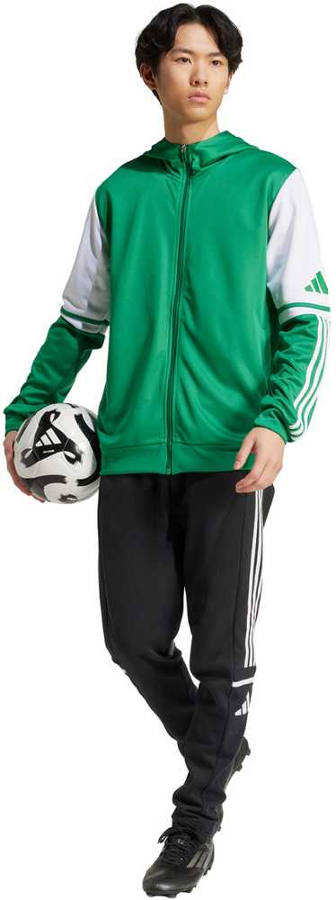 Bluza vyriška adidas Squadra 25 Hoody zielono-balta JP3164 (M)