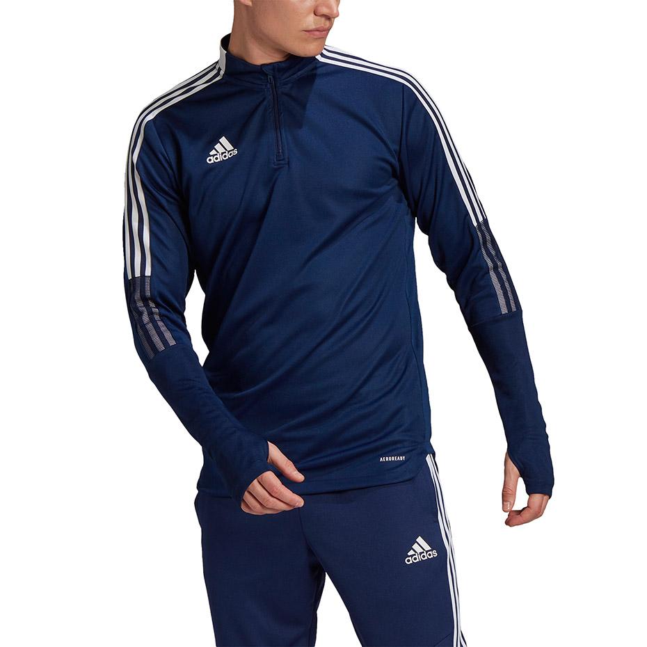 „Adidas Tiro 21 Training Top“ tamsiai mėlynas GE5426 megztinis (S)