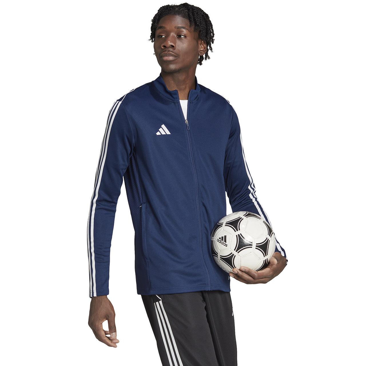 Vyrų „Adidas Tiro 23 League“ treniruotės, tamsiai mėlynos spalvos HS3503 (S)