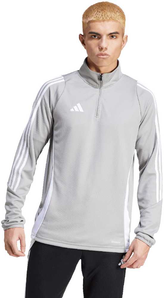 Bluza vyriška adidas Tiro 24 Training Top szaro-balta IS1041 (M)