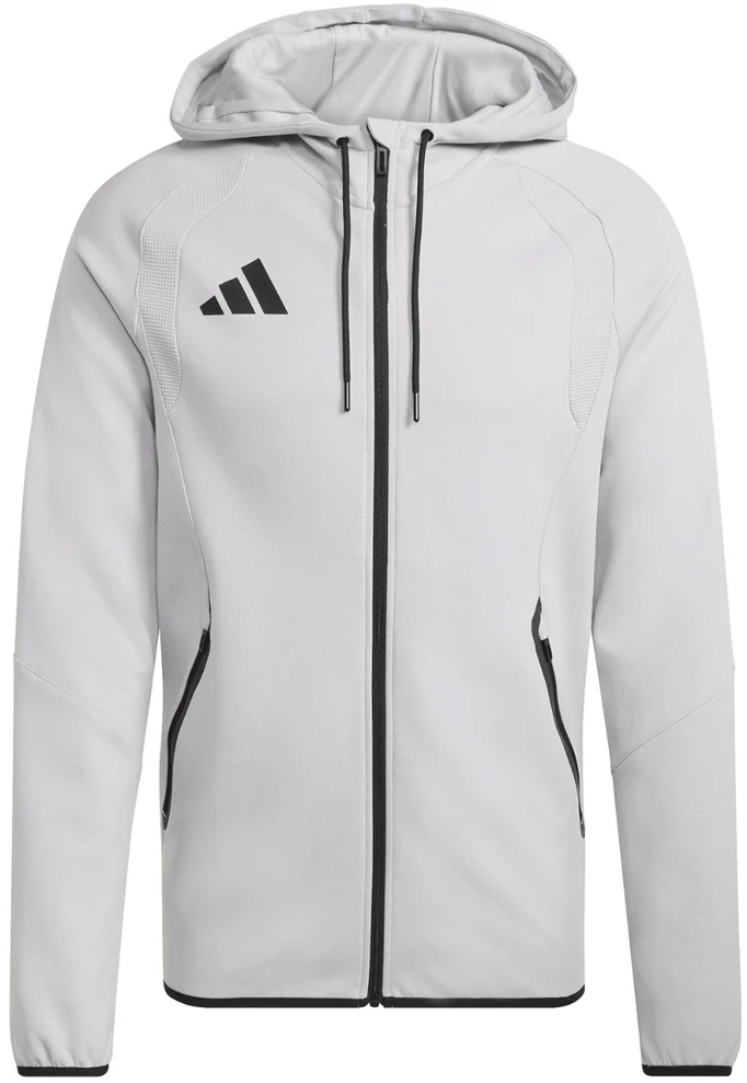 Vyriškas adidas Tiro 26 kelioninis džemperis su gobtuvu, pilkas KF6077