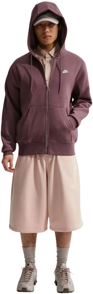 Bluza vyriška Nike Club BB FZ Hoodie ruda FN3861 502 (M)