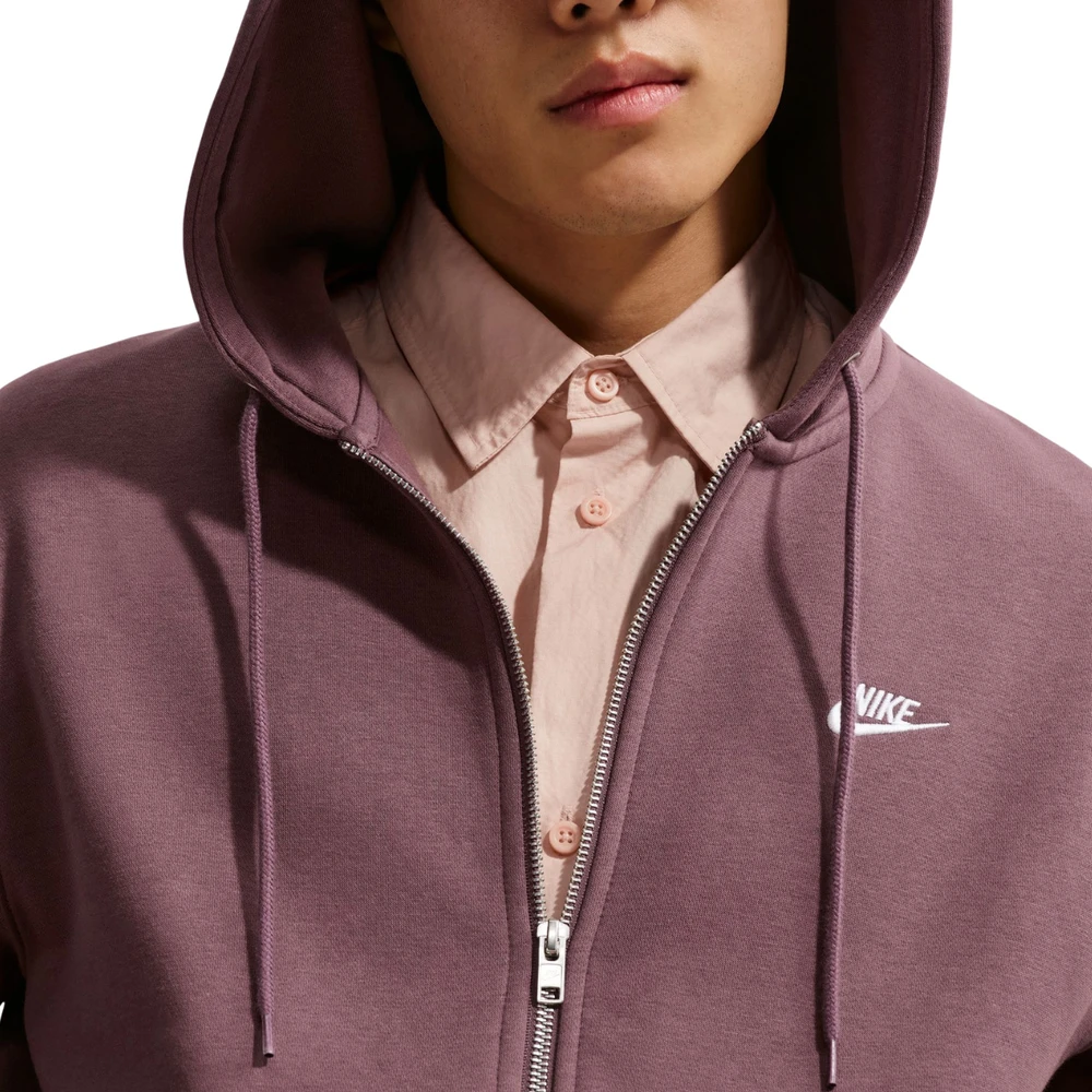 Bluza vyriška Nike Club BB FZ Hoodie ruda FN3861 502 (M)