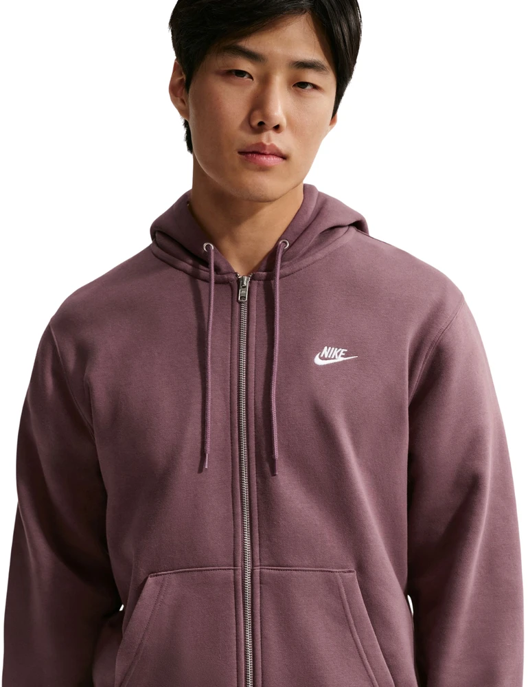 Bluza vyriška Nike Club BB FZ Hoodie ruda FN3861 502 (M)