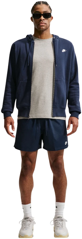 Bluza vyriška Nike Club BB FZ Hoodie tamsiai mėlyna FN3861 451 (S)