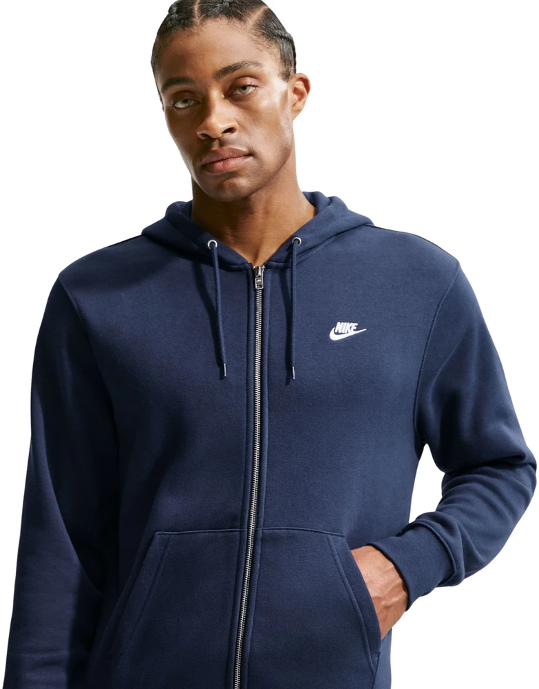 Bluza vyriška Nike Club BB FZ Hoodie tamsiai mėlyna FN3861 451 (S)