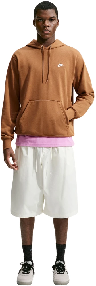 Bluza vyriška Nike Club FT PO Hoodie jasny ruda FN3866 270 (2XL)