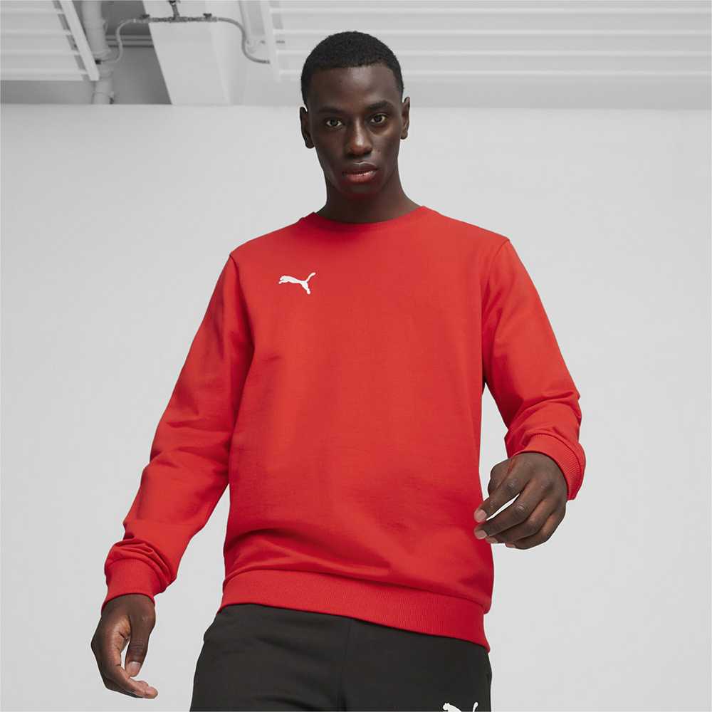 Bluza vyriška Puma Team Goal Casuals Crew Neck Sweat raudona 658592 01 (M)