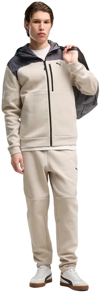 Bluza vyriška Puma Tech Material Mix Full-Zip Hoodie smėlio sp. 694490 82 (XL)