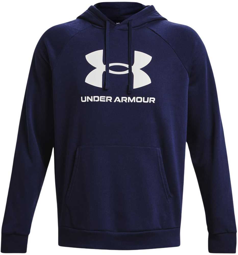 UAR Under Armour Rival Fleece Logo HD vyriškas džemperis tamsiai mėlynas mėlynas 1379758 410 L
