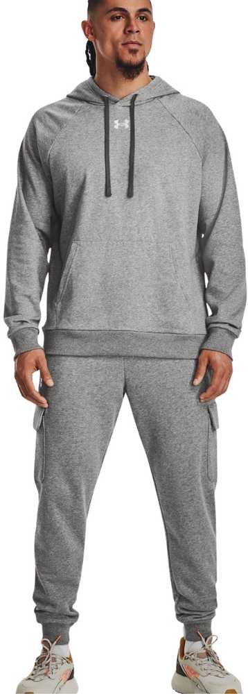 Vyriškas džemperis su gobtuvu Under Armour Rival Fleece, pilkas