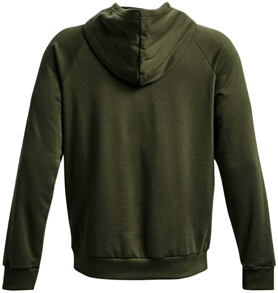 Vyriškas džemperis su gobtuvu Under Armour Rival Fleece, alyvuogių spalvos