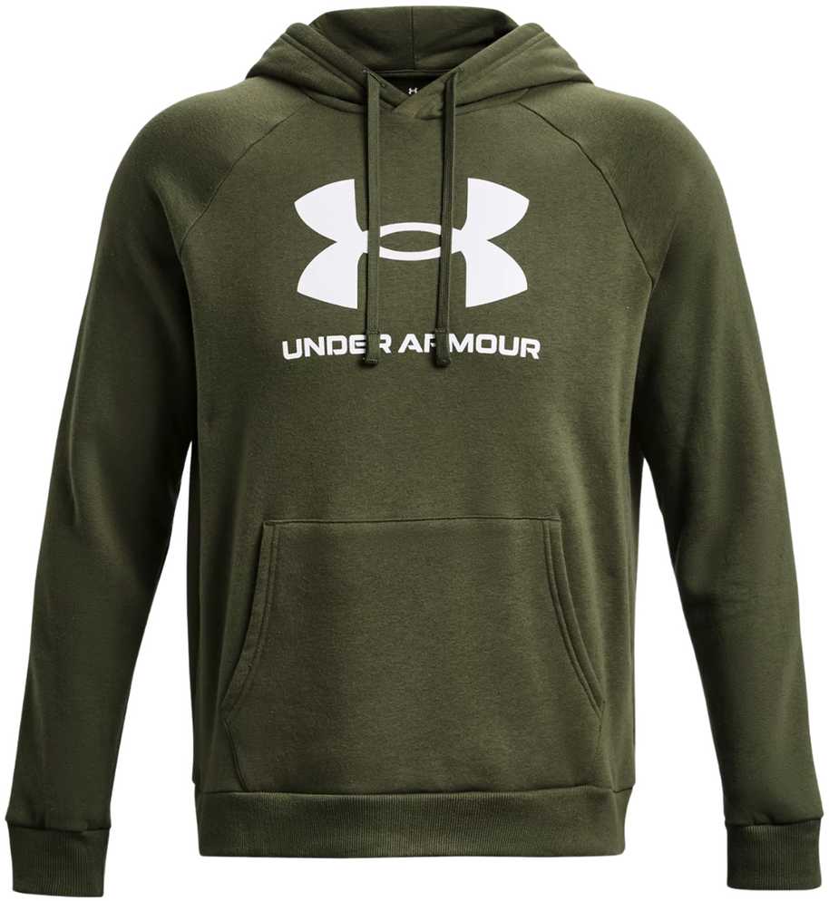 Vyrų Under Armour Rival Fleece Logo HD džemperis, alyvuogių spalvos 1379758 390 M
