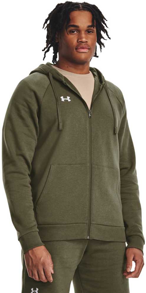 Vyriškas džemperis su gobtuvu Under Armour Rival Fleece, chaki
