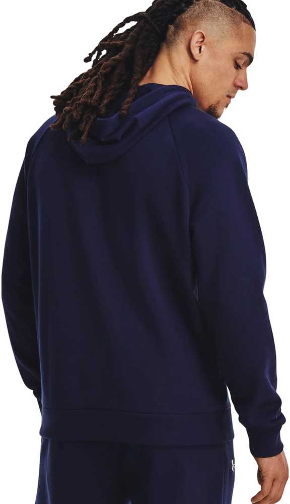 UAR Under Armour Rival Fleece Logo HD vyriškas džemperis tamsiai mėlynas mėlynas 1379758 410 L