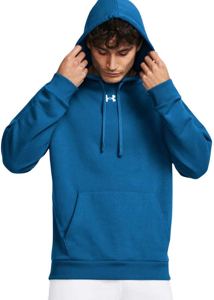 Vyriškas džemperis su gobtuvu Under Armour Rival Fleece, mėlynas