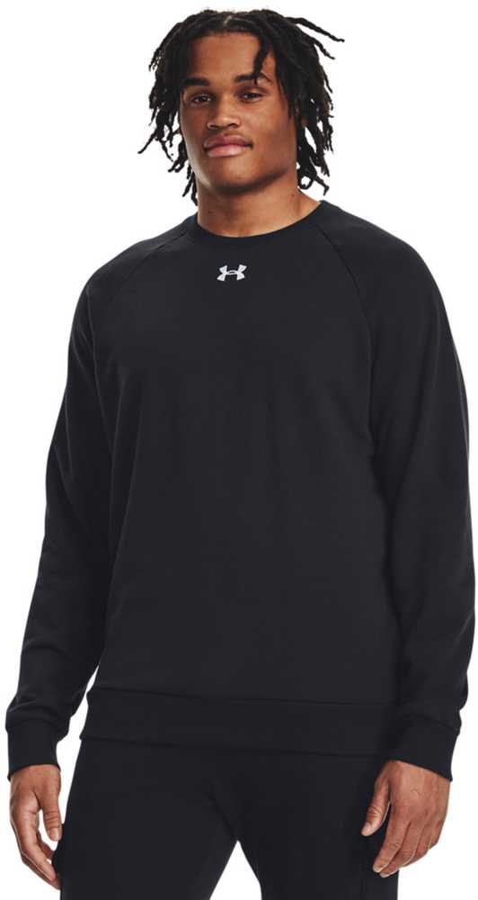 UAR Under Armour vyriškas „Rival Fleece Crew“ megztinis, juodas 1379755 001