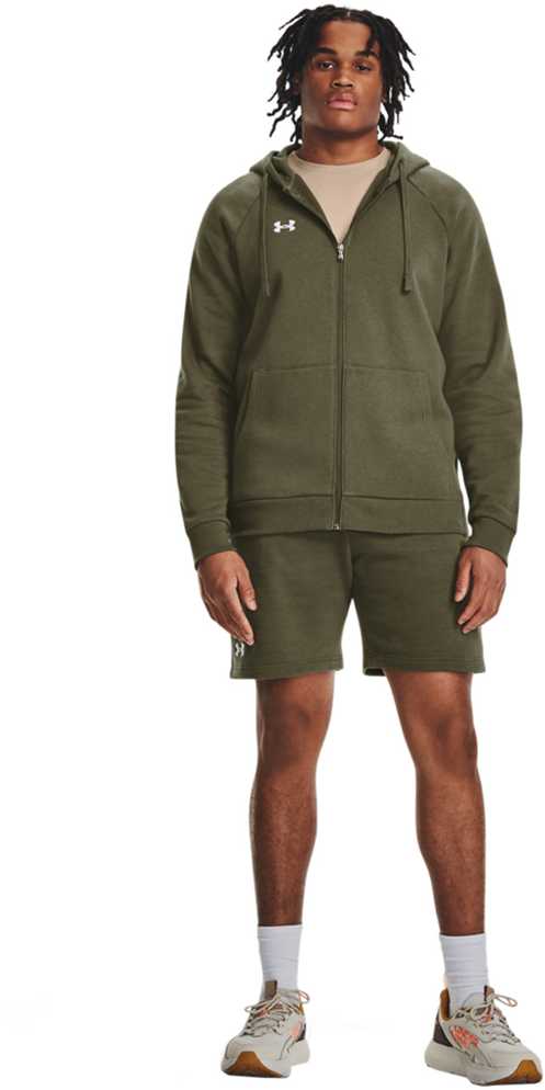 Vyriškas džemperis su gobtuvu Under Armour Rival Fleece, chaki
