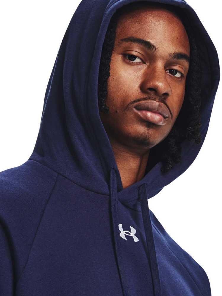 Vyriškas džemperis su gobtuvu Under Armour Rival Fleece, tamsiai mėlynas