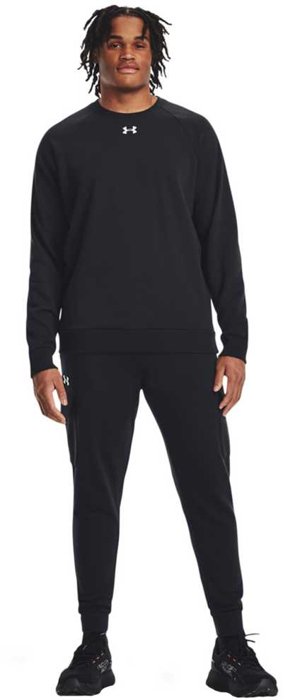 UAR Under Armour vyriškas „Rival Fleece Crew“ megztinis, juodas 1379755 001