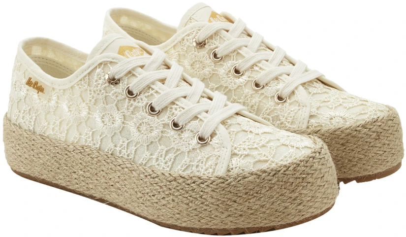 Lee Cooper Nėriniuotos platforminės sportinio stiliaus bateliai Step in style