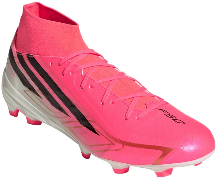 Buty piłkarskie adidas F50 Hyperfast League Mid FG rožinė KJ6714 (46 2/3)